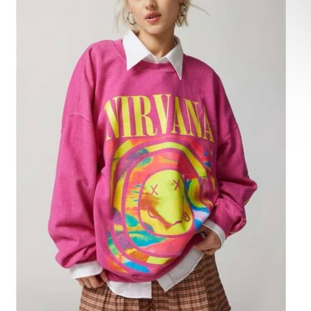 Nirvana Smile Overdyed Sweatshirt